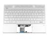 Keyboard incl. topcase DE (german) silver/silver with backlight original suitable for HP Pavilion 13-an1900