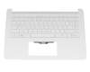929651-041 original HP keyboard incl. topcase DE (german) white/white