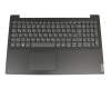 Keyboard incl. topcase DE (german) grey/black original suitable for Lenovo IdeaPad S145-15IWL (81MV/81S9)