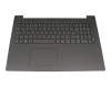 Keyboard incl. topcase DE (german) grey/grey with backlight original suitable for Lenovo IdeaPad 330-15ICH (81FK) series