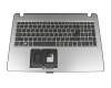 Keyboard incl. topcase CH (swiss) black/silver original suitable for Acer Aspire F15 (F5-573G-70X9)