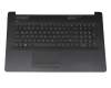 Keyboard incl. topcase DE (german) black/black TP original suitable for HP 17-by0000