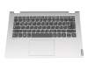 Keyboard incl. topcase DE (german) grey/silver original suitable for Lenovo Flex-14API (81SS)