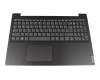 Keyboard incl. topcase DE (german) grey/black original suitable for Lenovo IdeaPad L340-15IWL (81LG)