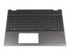 Keyboard incl. topcase DE (german) black/black with backlight original suitable for HP Pavilion x360 15-dq0000