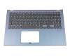 Keyboard incl. topcase DE (german) black/blue original suitable for Asus VivoBook 15 X512FA-BQ067T