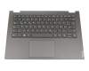 Keyboard incl. topcase DE (german) grey/grey original suitable for Lenovo Flex-14API (81SS)
