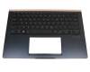 Keyboard DE (german) black with backlight original suitable for Asus ZenBook Pro 14 UX450FDX
