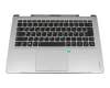 5CB0L47368 original Lenovo keyboard incl. topcase DE (german) black/silver with backlight
