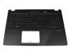 Keyboard incl. topcase DE (german) black/black with backlight original suitable for Asus M570DD