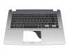 Keyboard incl. topcase DE (german) black/silver original suitable for Asus VivoBook 15 X505BP-BR007T