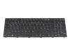 Keyboard DE (german) black/white/black matte with backlight original suitable for Clevo NB60TJ1