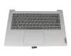 Keyboard incl. topcase DE (german) grey/silver original suitable for Lenovo IdeaPad 3-14IIL05 (81WD)