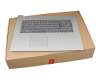 Keyboard incl. topcase DE (german) grey/silver original suitable for Lenovo IdeaPad 320-17IKBR (81BJ)