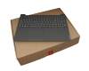 Keyboard incl. topcase DE (german) grey/grey original suitable for Lenovo V15-IWL (81YE)
