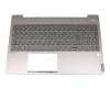 Keyboard incl. topcase DE (german) grey/silver with backlight original suitable for Lenovo IdeaPad S540-15IWL (81SW0015GE)