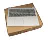 Keyboard incl. topcase DE (german) grey/silver (Fingerprint) original suitable for Lenovo IdeaPad 320-15IKBRN (81BG/81BT)