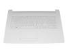 Keyboard incl. topcase DE (german) white/white original suitable for HP 17-by0000