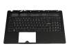 Keyboard incl. topcase DE (german) black/black with backlight original suitable for MSI WS63 8SK (MS-16K7)