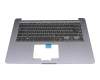 Keyboard incl. topcase DE (german) black/anthracite original suitable for Asus VivoBook 15 X510UF