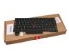 Keyboard DE (german) black/black with mouse-stick original suitable for Lenovo ThinkPad L13 Yoga Gen 2 (20VL/20VK)