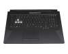 Keyboard incl. topcase DE (german) black/black with backlight original suitable for Asus TUF Gaming A17 FA706IU