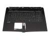 957-17B51E-C06 original MSI keyboard incl. topcase DE (german) black/black with backlight