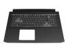 Keyboard incl. topcase DE (german) black/black with backlight (GTX 1660/RTX 2060) original suitable for Acer Nitro 5 (AN517-52)