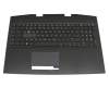L61637-041 original HP keyboard incl. topcase DE (german) black/black with backlight