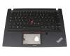 SCB0W22339 original Lenovo keyboard incl. topcase DE (german) black/black with backlight and mouse-stick