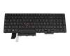 Keyboard DE (german) black/black with backlight and mouse-stick original suitable for Lenovo ThinkPad L15 Gen 1 (20U3/20U4)