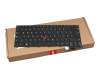 Keyboard DE (german) black/black matte with mouse-stick original suitable for Lenovo ThinkPad T470s (20JTS2RV00)