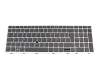 L11999-A41 original Sunrex keyboard BE (belgian) black/silver with backlight and mouse-stick