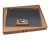 Keyboard incl. topcase DE (german) grey/grey with backlight original suitable for Lenovo IdeaPad Flex 5-14ARE05 (82DF)
