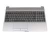 Keyboard incl. topcase DE (german) black/silver original suitable for HP 255 G8