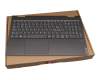 Keyboard incl. topcase CH (swiss) grey/grey with backlight original suitable for Lenovo Yoga C740-15IML (81TD001LGE)