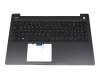 9C42X original Dell keyboard incl. topcase DE (german) black/black with backlight