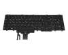 Keyboard DE (german) black with backlight and mouse-stick original suitable for Dell Precision 7730