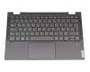 5CB0W43762 original Lenovo keyboard incl. topcase DE (german) grey/grey with backlight
