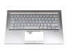 Keyboard incl. topcase DE (german) silver/silver with backlight original suitable for Asus ZenBook 14 UX431DA