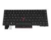 Keyboard CH (swiss) black/black with backlight and mouse-stick original suitable for Lenovo ThinkPad X13 (20UF/20UG)