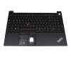 5M11C43773 original Lenovo keyboard incl. topcase DE (german) black/black with backlight and mouse-stick
