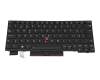 Keyboard CH (swiss) black/black with backlight and mouse-stick original suitable for Lenovo ThinkPad X395 (20NM)