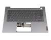 Keyboard incl. topcase DE (german) grey/silver original suitable for Lenovo ThinkBook 14 IIL (20SL)