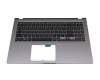 Keyboard incl. topcase DE (german) black/grey (SD) original suitable for Asus VivoBook 15 F515EA