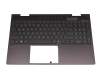 L93119-041 original HP keyboard incl. topcase DE (german) black/black with backlight (Nightfall Black)