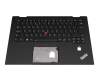 Keyboard incl. topcase UK (english) black/black with backlight and mouse-stick original suitable for Lenovo ThinkPad X1 Yoga 2nd Gen (20JD005WGE)