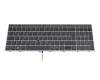 Keyboard DE (german) dark grey/grey with backlight and mouse-stick original suitable for HP ZBook Fury 15 G7
