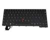 Keyboard DE (german) black/black with backlight and mouse-stick original suitable for Lenovo ThinkPad P14s Gen 4 (21HF/21HG)