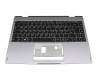 40082281 original Medion keyboard incl. topcase DE (german) black/grey with backlight